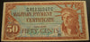 Series 591 - 50 Cents Military Payment Certificate