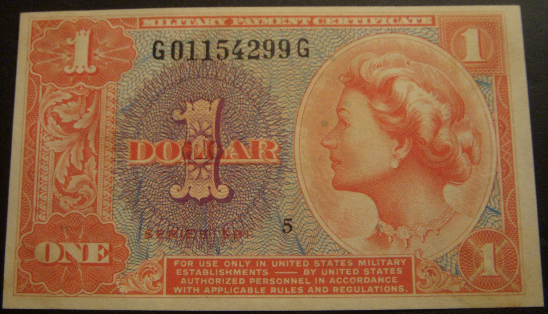 Series 591 - $1 Military Payment Certificate