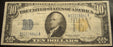 1934A North Africa $10 Silver Certificate - FR# 2309
