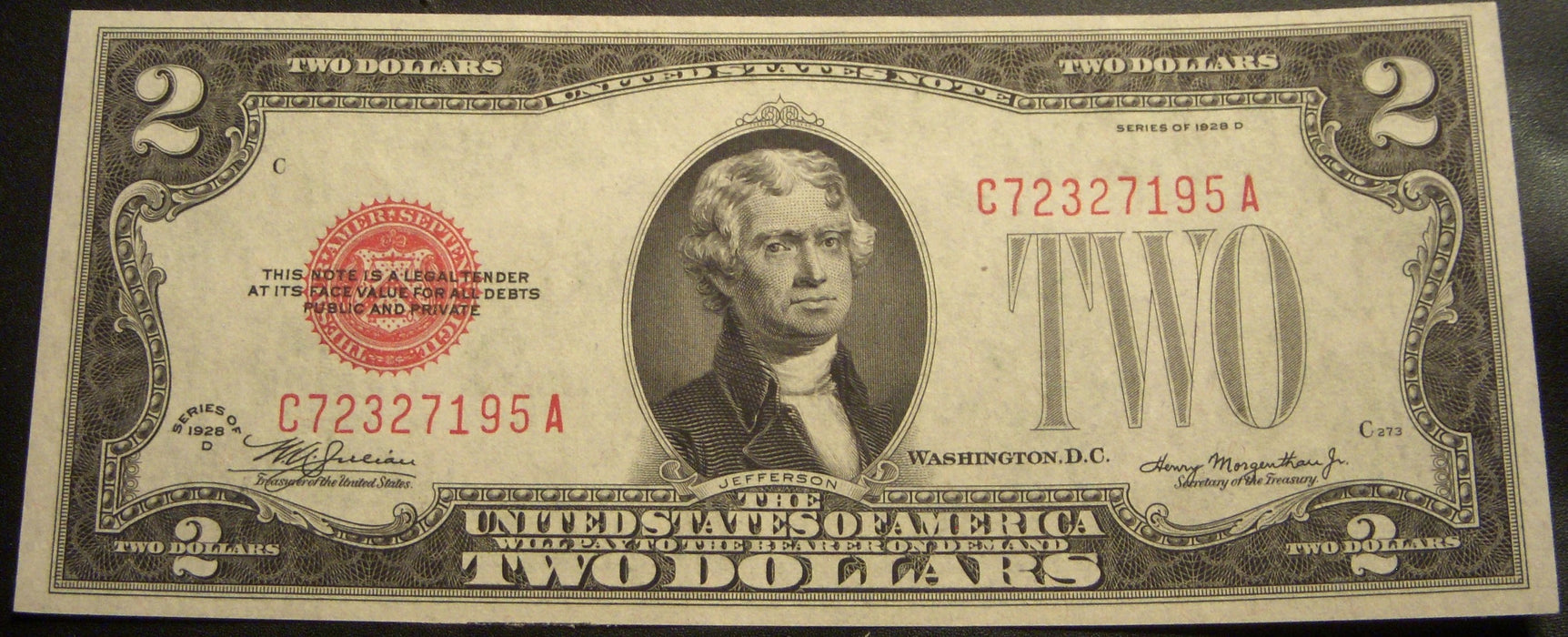 1928D $2 United States Note - FR# 1505
