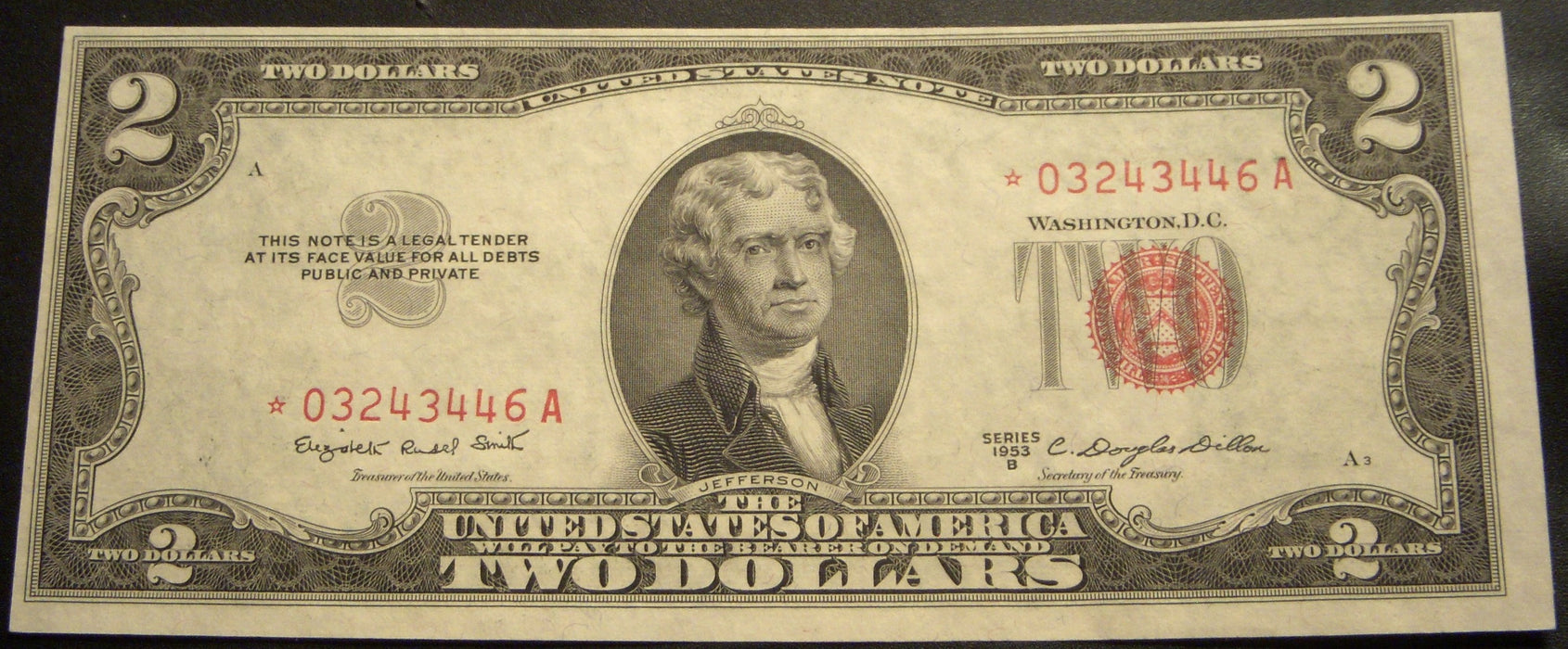 1953B $2 United States Note - FR# 1511* STAR Note
