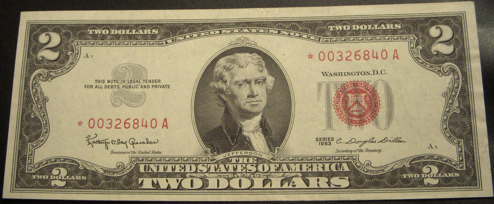 1963 $2 United States Note - FR# 1513* STAR Note