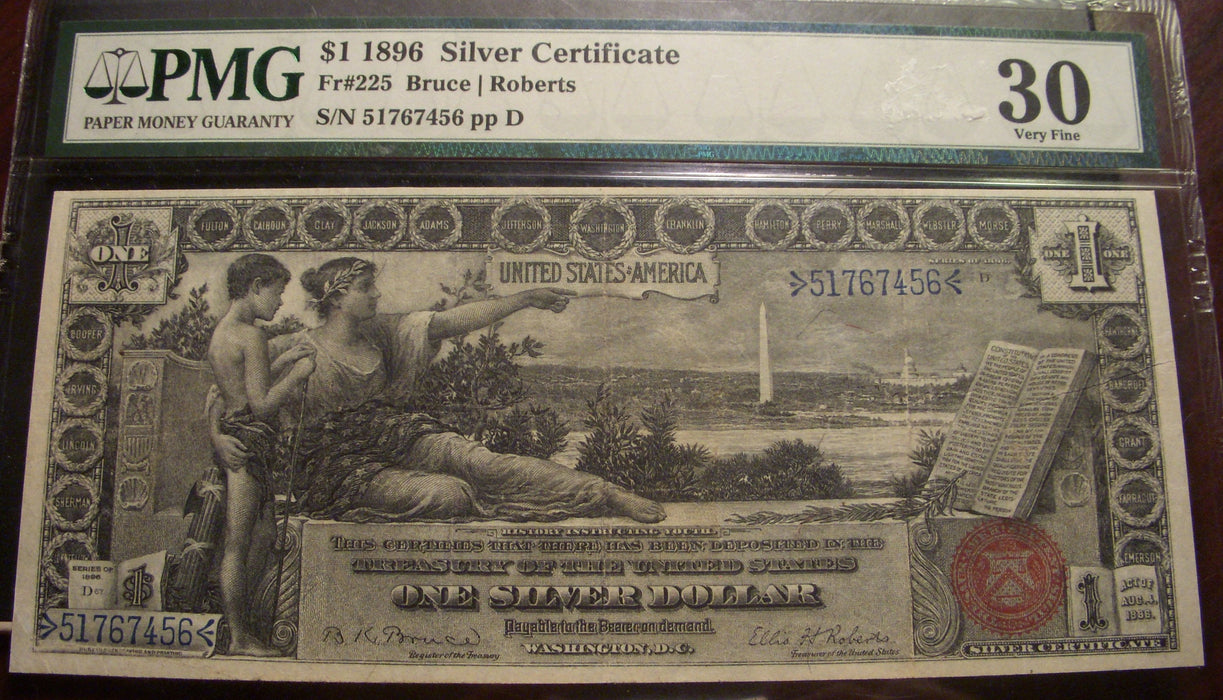 1896 $1 Silver Certificate - FR 225