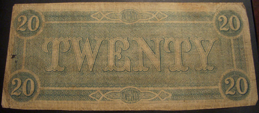 1864 $20 Confederate Note