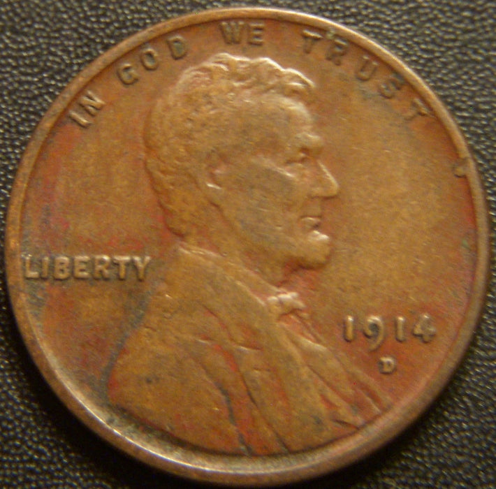 1914-D Lincoln Cent - Fine