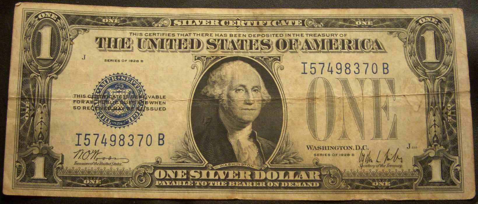 1928B $1 Silver Certificate - FR# 1602