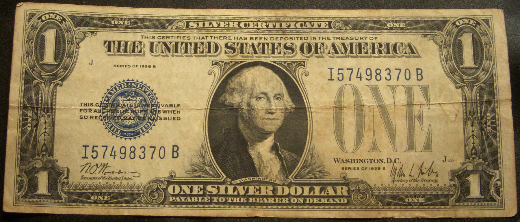 1928B $1 Silver Certificate - FR# 1602