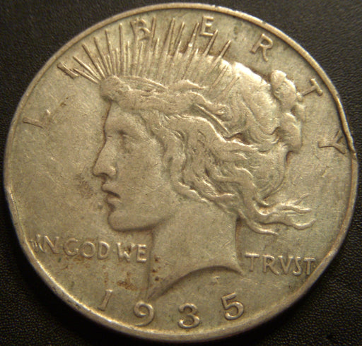 1935-S Peace Dollar - Very Good