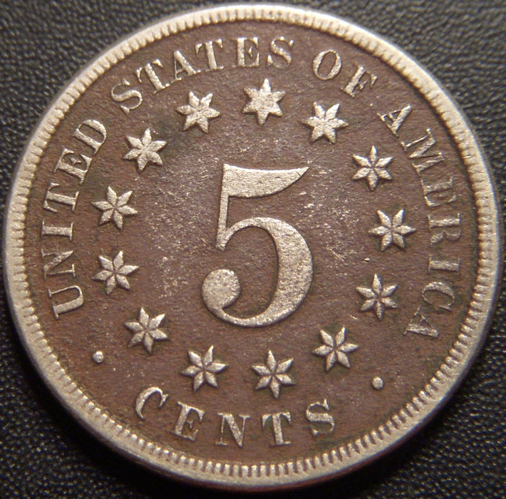 1868 Shield Nickel - Very Fine