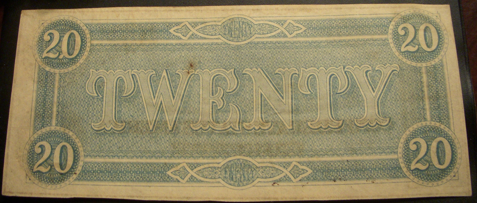 1864 $20 Confederate State of America Note - T-67