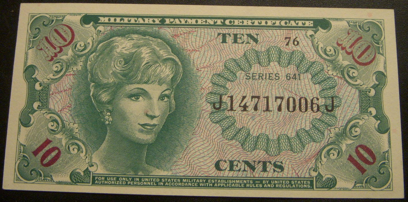 Series 641 - 10 Cents Military Payment Certificate