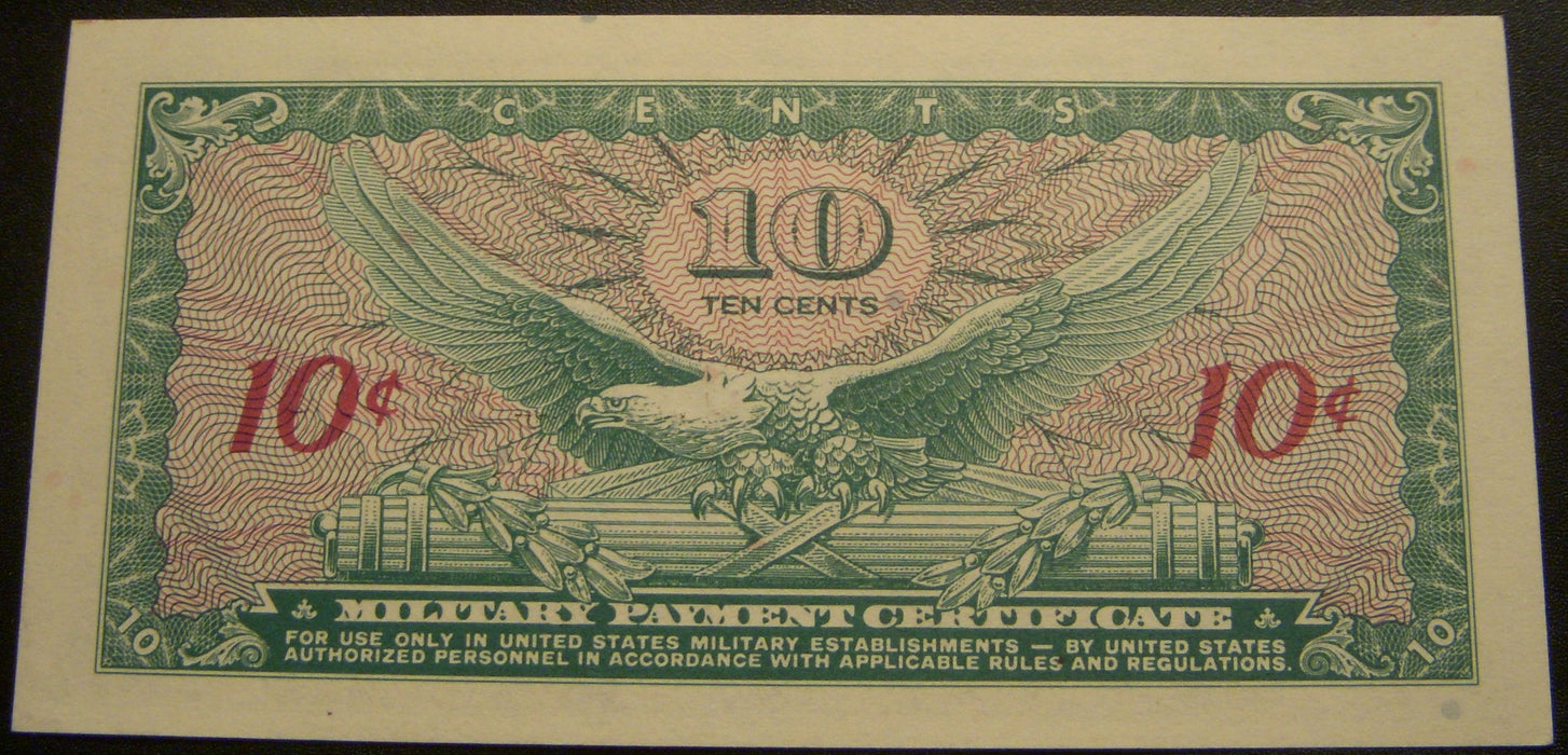 Series 641 - 10 Cents Military Payment Certificate