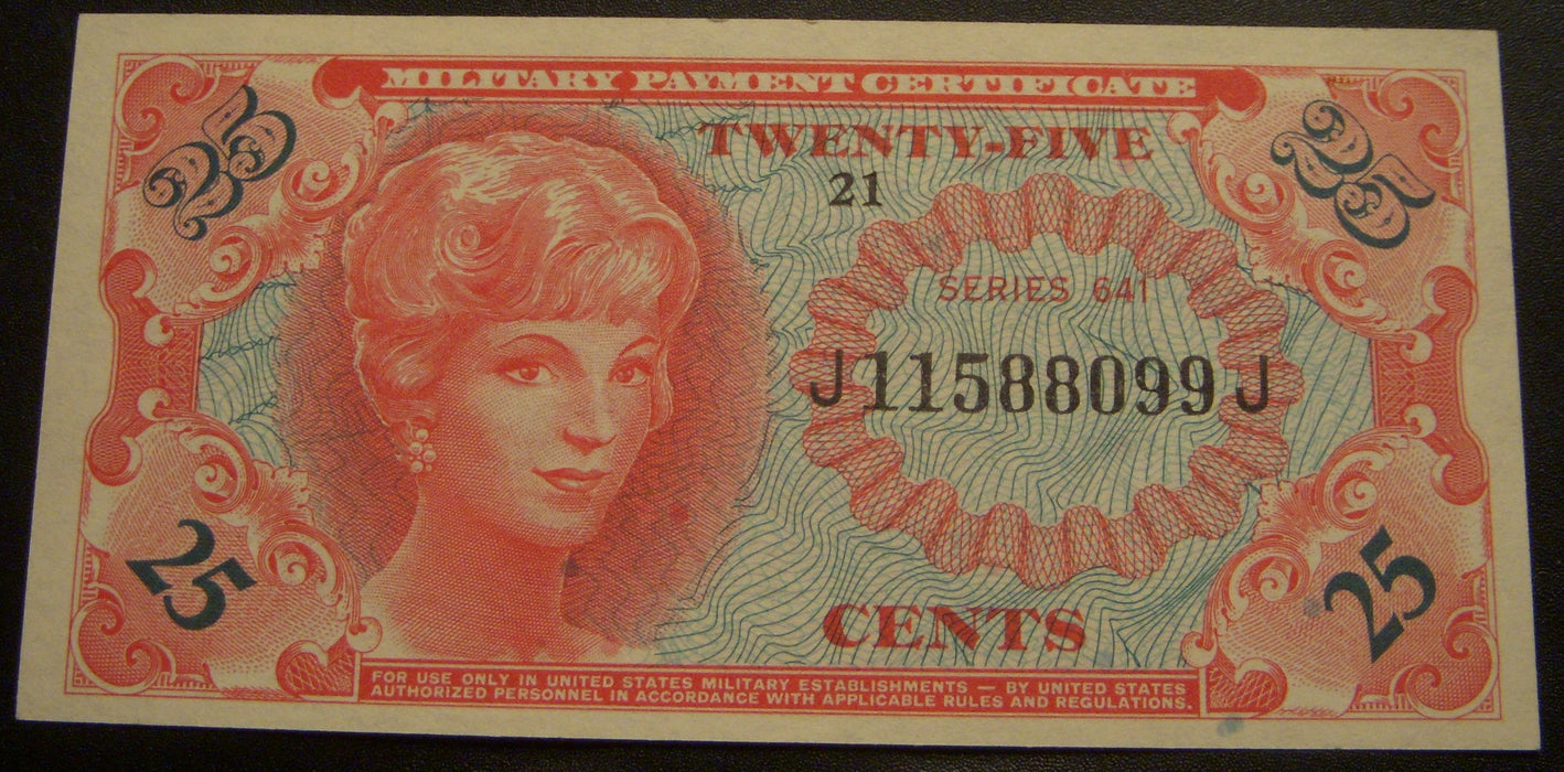 Series 641 - 25 Cents Military Payment Certificate