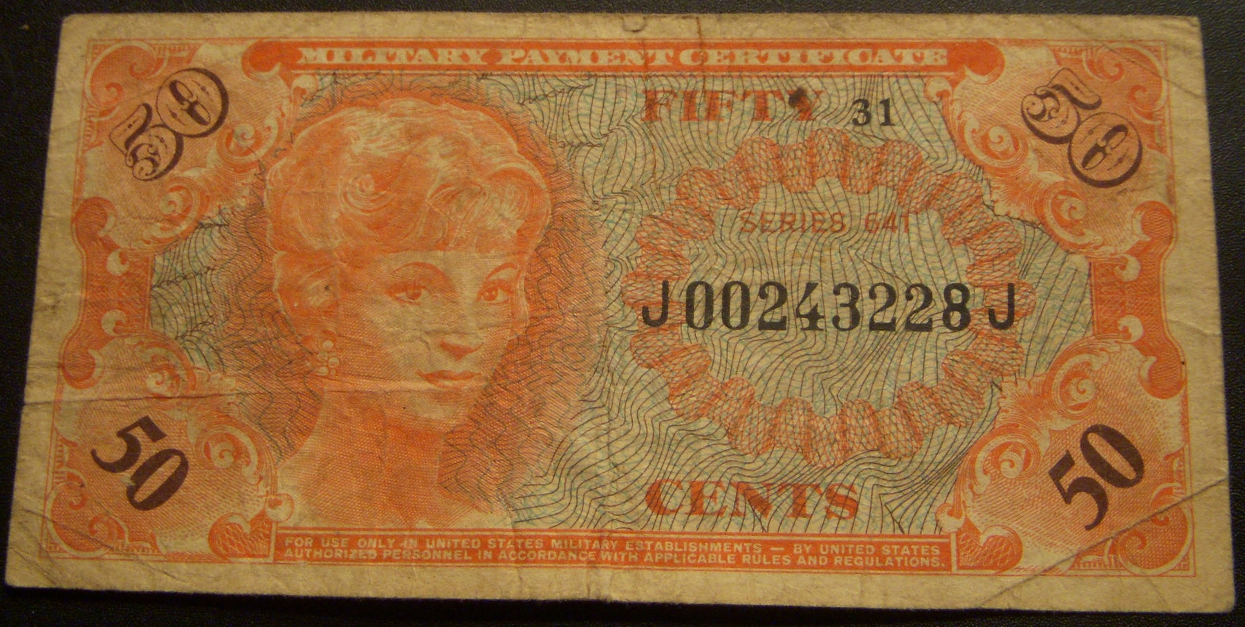 Series 641 - 50 Cents Military Payment Certificate