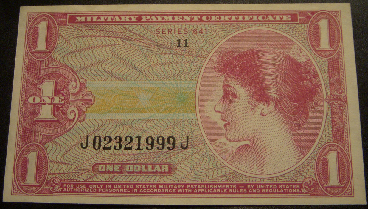 Series 641 - $1 Military Payment Certificate