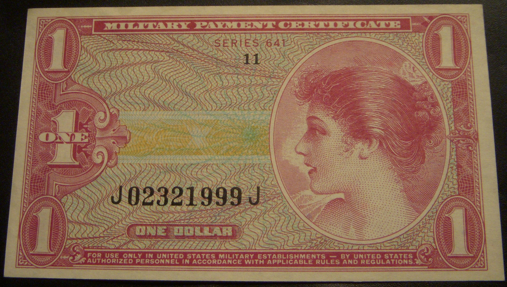 Series 641 - $1 Military Payment Certificate