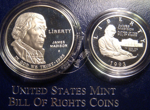 1993-S Proof Bill of Rights 2pc Set