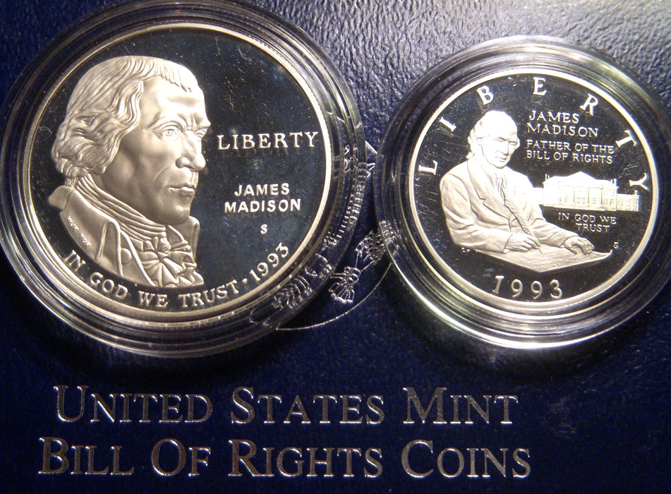 1993-S Proof Bill of Rights 2pc Set