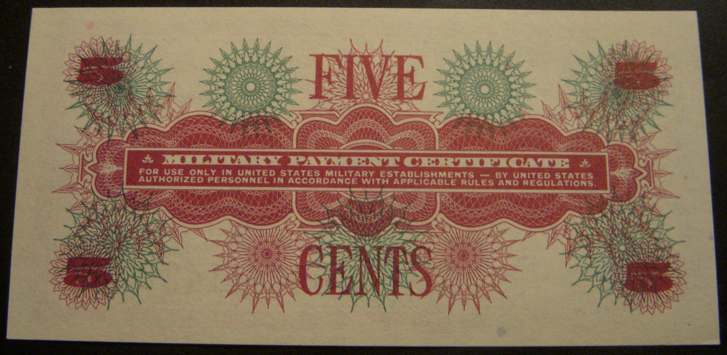 Series 661 - 5 Cents Military Payment Certificate