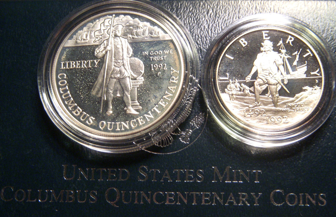 1992-P Proof Columbus Quincentenary 2pc Set
