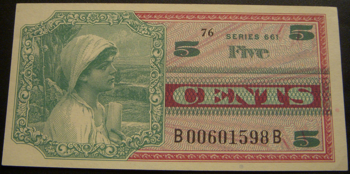 Series 661 - 5 Cents Military Payment Certificate