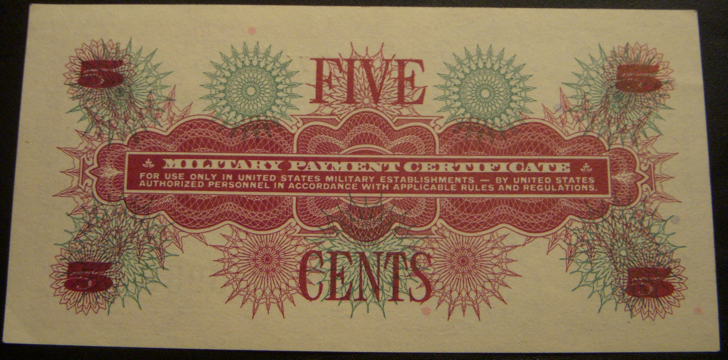 Series 661 - 5 Cents Military Payment Certificate