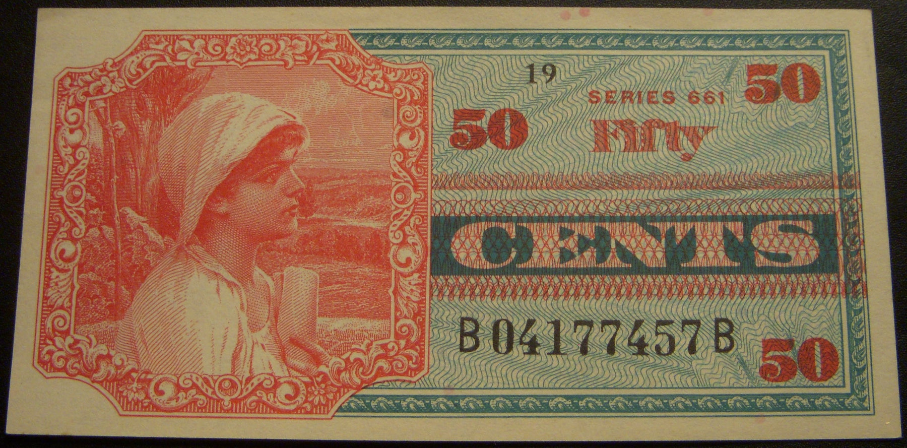Series 661 - 50 Cents Military Payment Certificate