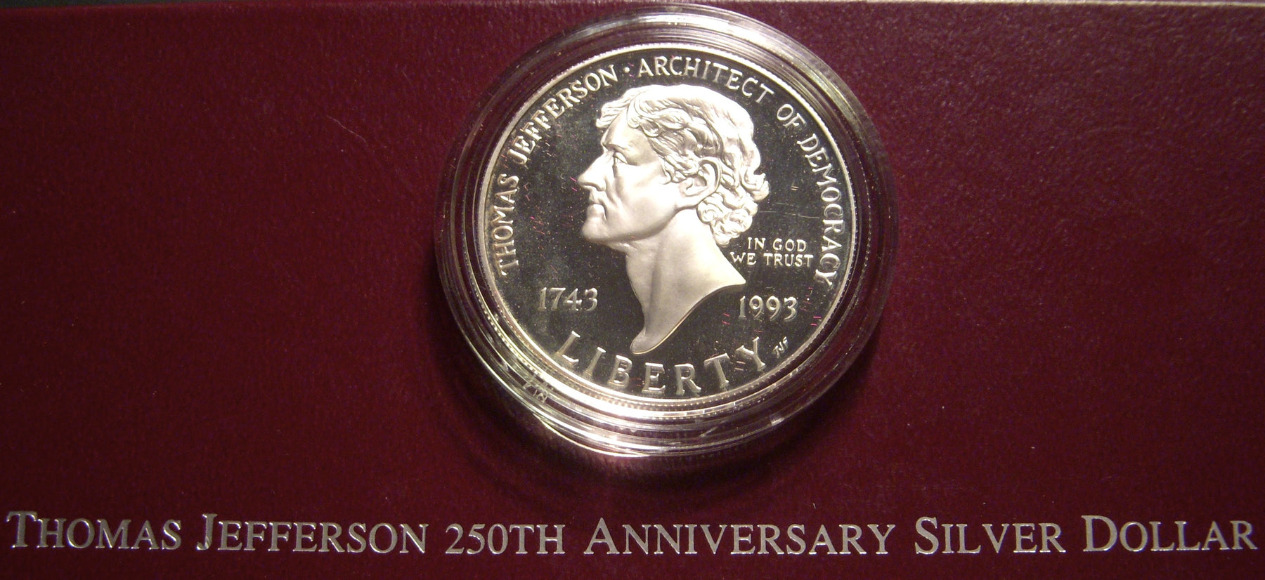 1993-S Proof Jefferson Commemorative Silver Dollar