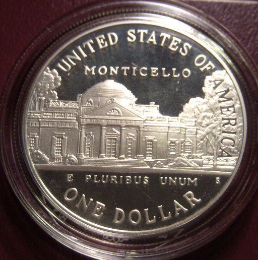 1993-S Proof Jefferson Commemorative Silver Dollar