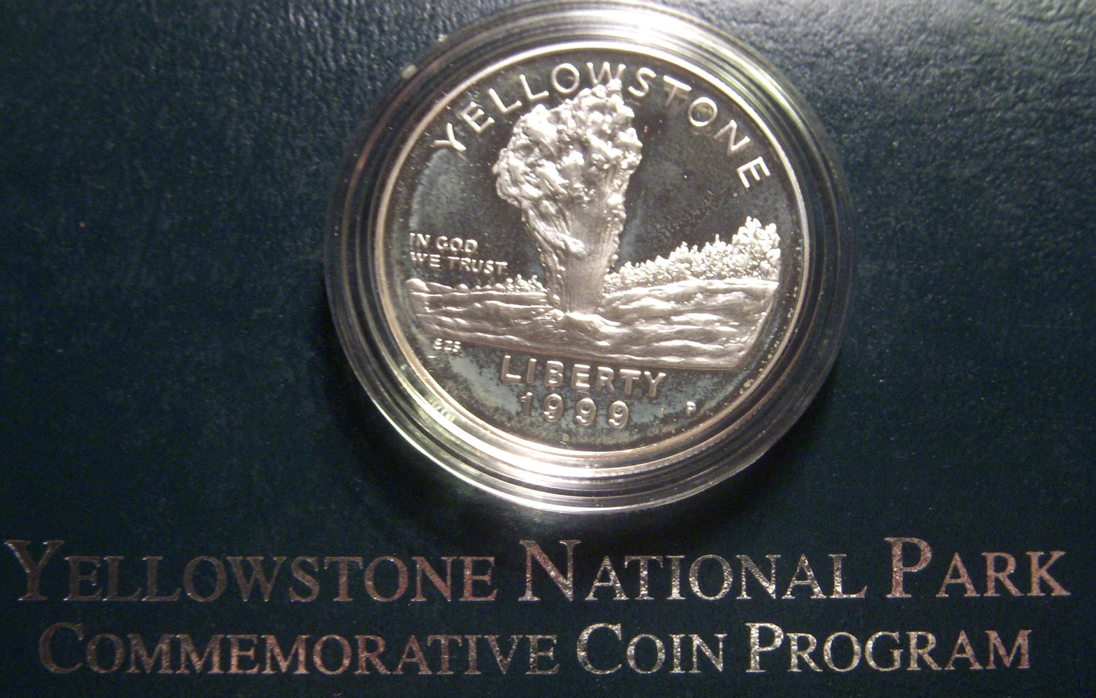 1999-P Proof Yellowstone Commemorative Silver Dollar