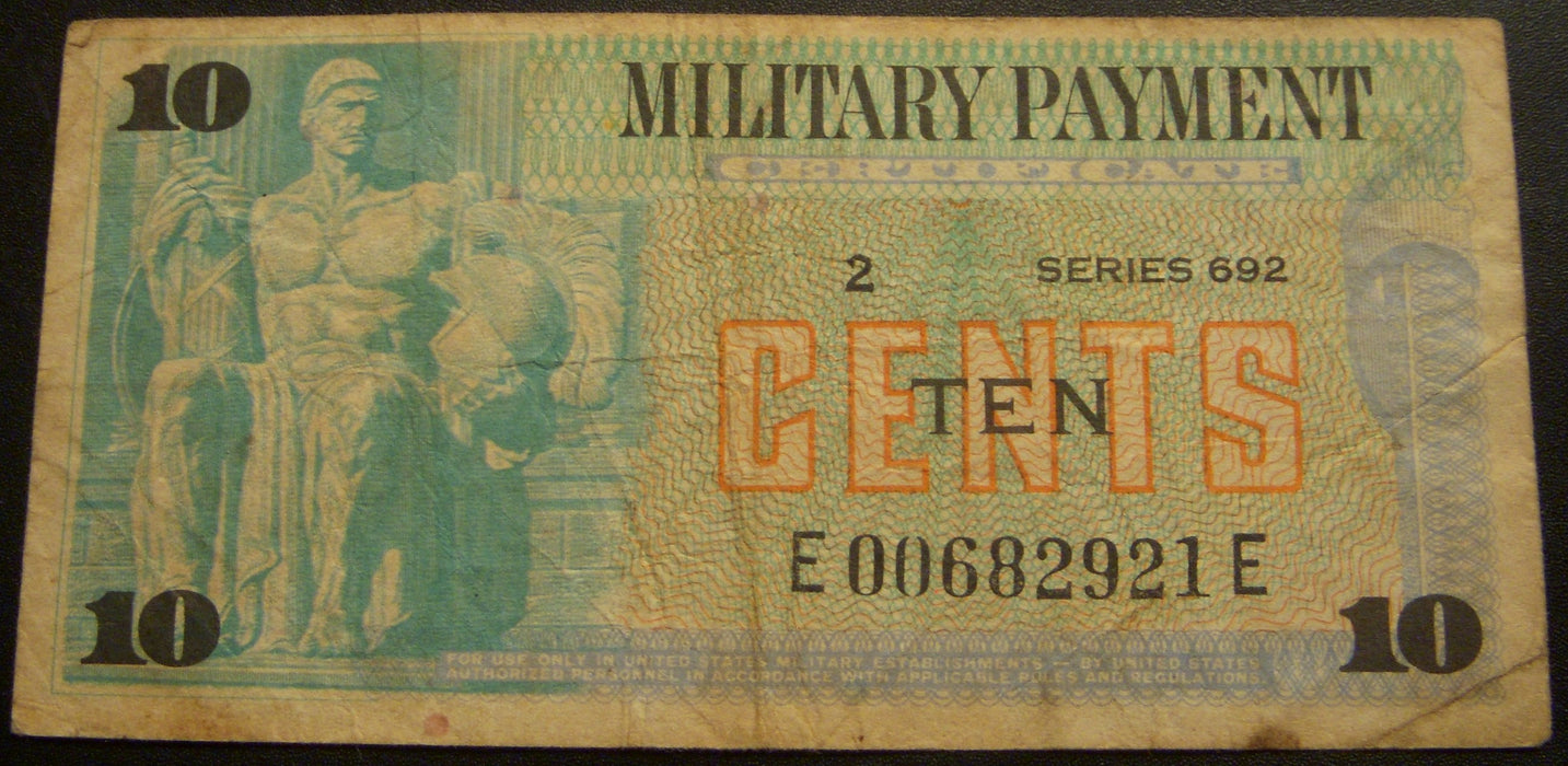 Series 692 - 10 Cents Military Payment Certificate