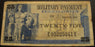 Series 692 - 25 Cents Military Payment Certificate