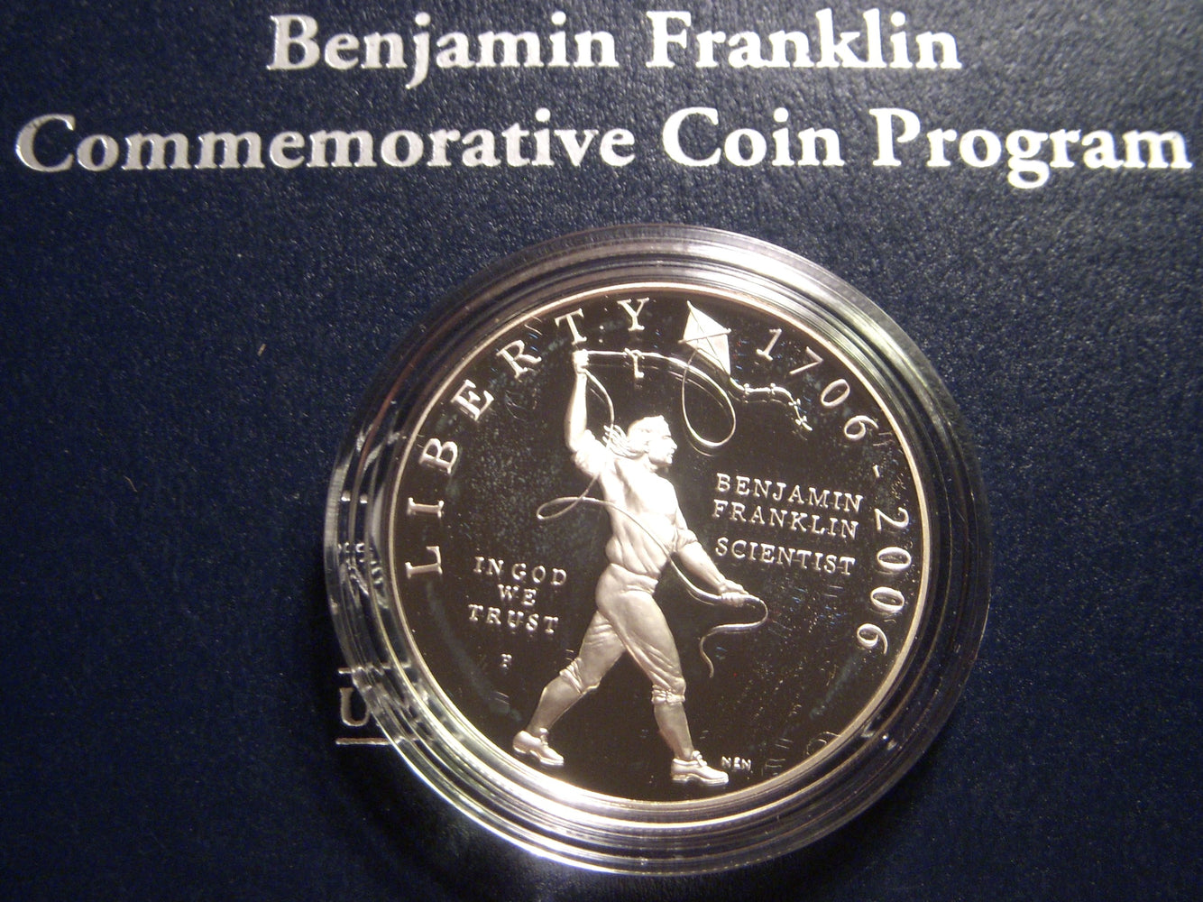 2006-P Proof Franklin Scientist Commemorative Silver Dollar