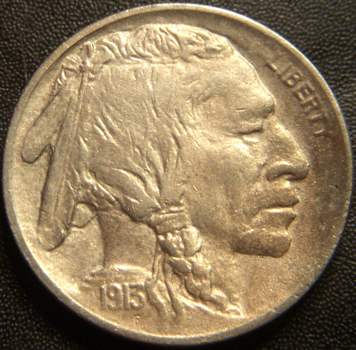 1913 T1 Buffalo Nickel - AU