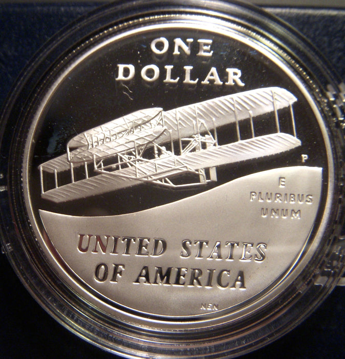 2003-P First Flight Proof Commemorative Silver Dollar