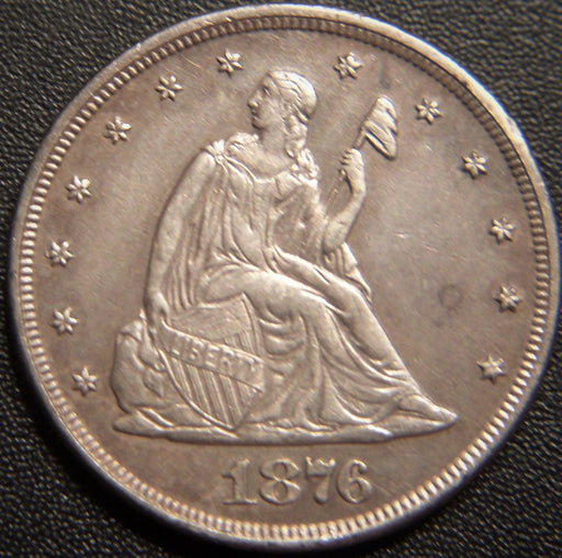 1876 Twenty Cent Piece - Unc Details