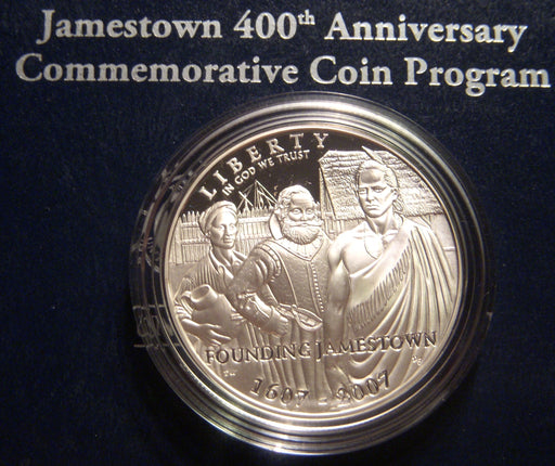 2007-P Jamestown Proof Commemorative Silver Dollar