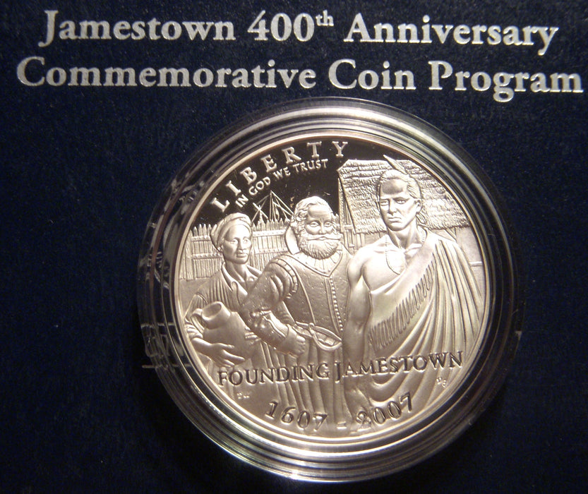 2007-P Jamestown Proof Commemorative Silver Dollar