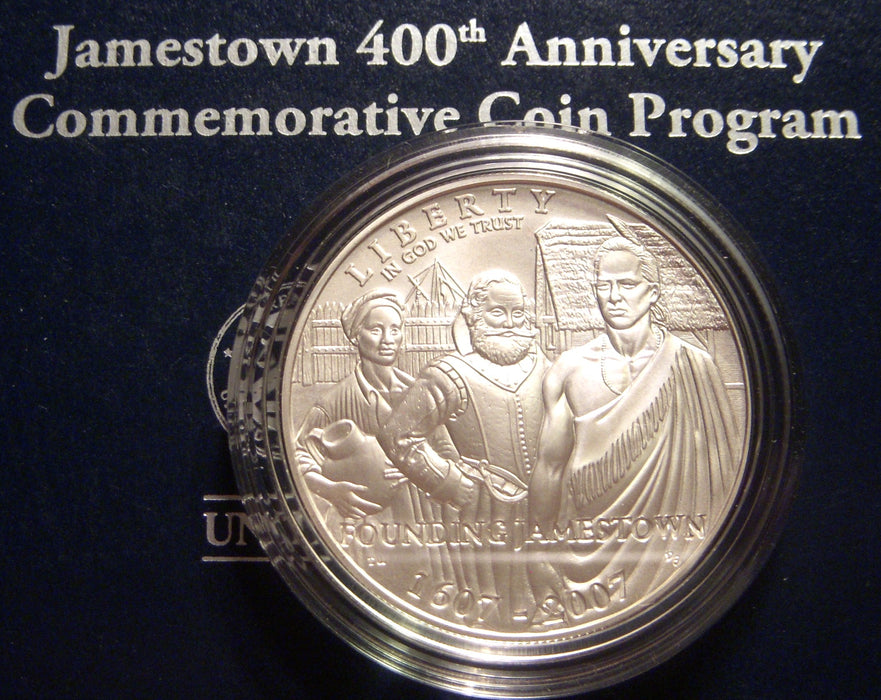 2007-P Jamestown Uncirculated Commemorative Silver Dollar