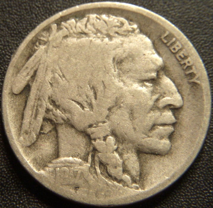 1917-D Buffalo Nickel - Good
