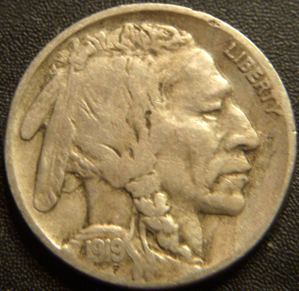 1919-D Buffalo Nickel - Fine