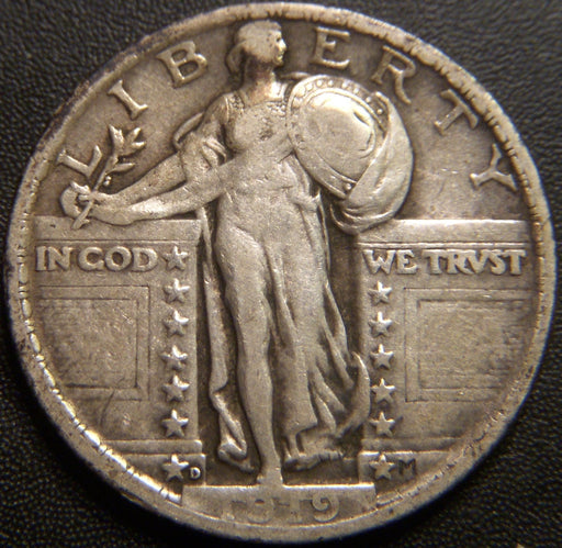 1919-D Standing Quarter - Very Fine