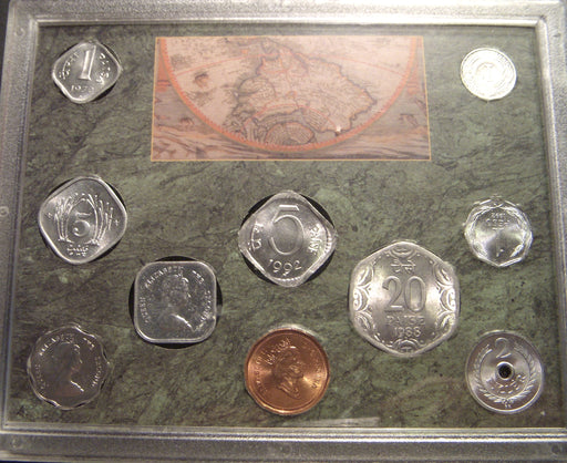 Odd Shaped Coins of The World Set