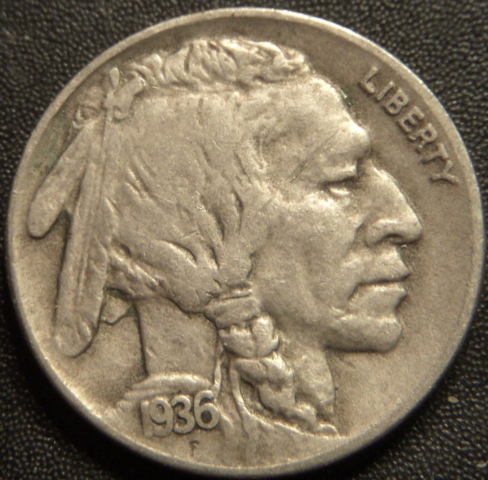 1936-D Buffalo Nickel - Very Fine