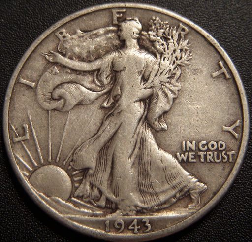 1943-D Walking Half Dollar - Fine