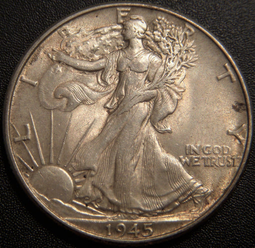1945 Walking Half Dollar - AU