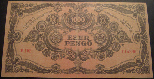 1945 1000 Pengo Note - Hungary