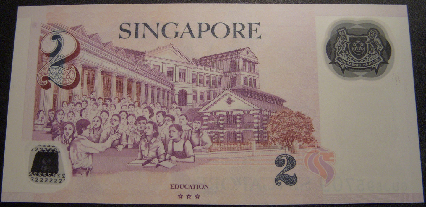 2020 $2 Dollar Note - Singapore