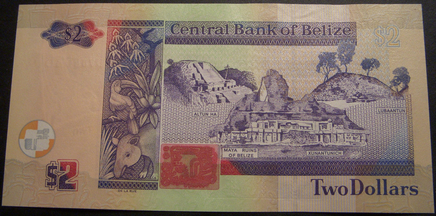 2021 $2 Dollar Note - Belize