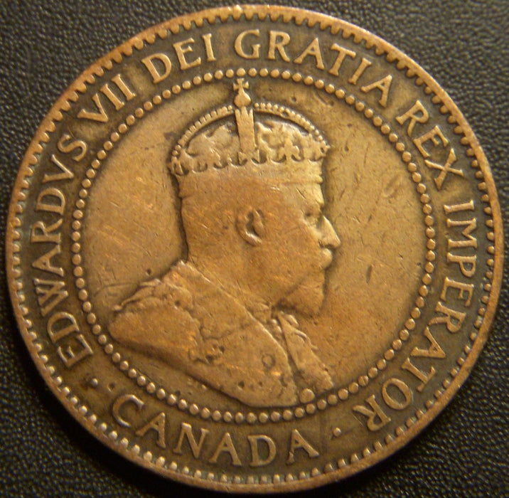 1907H Canadian Large Cent - Very Good